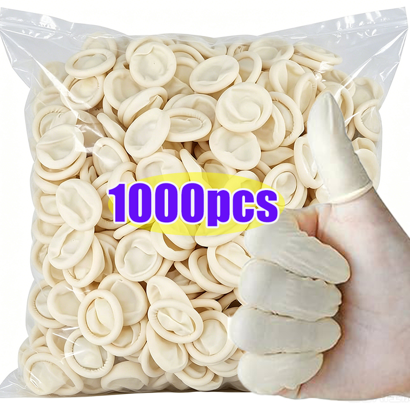 Disposable Gloves Nitrile - 1000 шт. белых одноразовых напальчников-перчаток, пылезащитные,