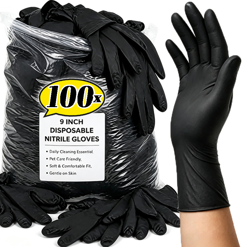 2/100 шт. одноразовые черные п – обзор и цена Disposable Gloves Nitrile
