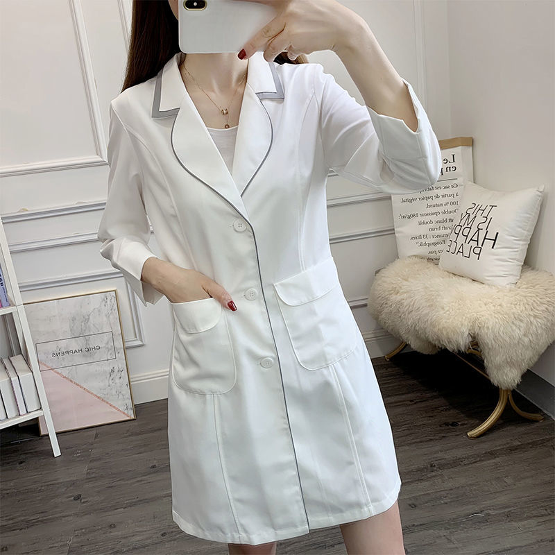 Белое короткое платье для косм – обзор и цена Lab Coat Medical