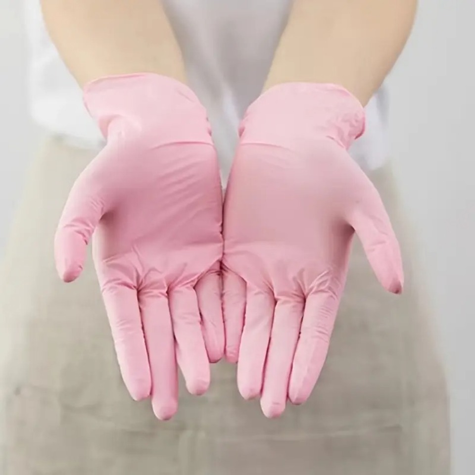 50/100 шт. светло-розовых нитр – обзор и цена Disposable Gloves Nitrile